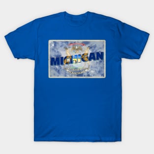 Michigan vintage style retro souvenir T-Shirt